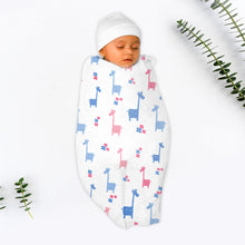 Load image into Gallery viewer, Giraffe Design Muslin Swaddle Wrap