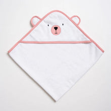 Load image into Gallery viewer, Pink Bear Hooded Towels