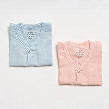 Load image into Gallery viewer, Blue & Pink Muslin Jabla Set - Pack Of 2