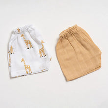 Load image into Gallery viewer, Stand tall Theme Muslin Shorts - Pack Of 2