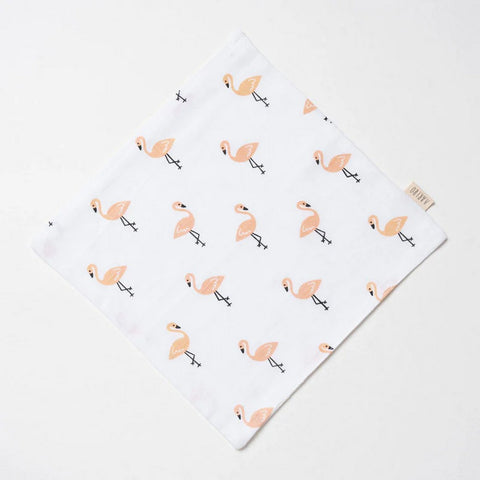 Flamingo Theme Muslin Washcloth - Pack Of 3