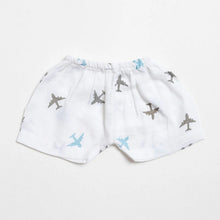 Load image into Gallery viewer, White Dream Big Theme Muslin Shorts - Pack Of 2