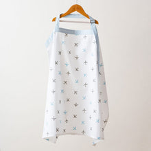 Load image into Gallery viewer, White Airplane Theme Nursing Apron