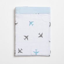 Load image into Gallery viewer, White Airplane Theme Nursing Apron