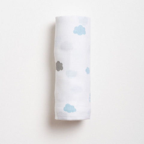 White Airplane Printed Muslin Swaddle Pack Of 2