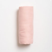 Load image into Gallery viewer, Pink Plain Baby Muslin Swaddle