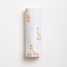Load image into Gallery viewer, Giraffe Theme Muslin Swaddle Pack Of 2