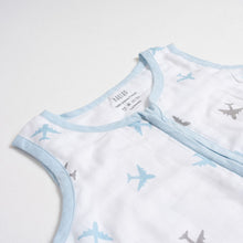 Load image into Gallery viewer, Blue Airplane Theme Sleeping Bag