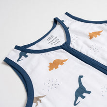 Load image into Gallery viewer, Navy Dino Printed Sleeping Bag