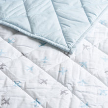 Load image into Gallery viewer, White Dream Big Theme Toddler Quilt