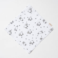 Load image into Gallery viewer, White Counting Sheep Theme Muslin Washcloth - Pack Of 2