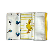 Load image into Gallery viewer, Duck, Sheep & Plain Combo Super Soft Classic Bamboo Cotton Swaddles