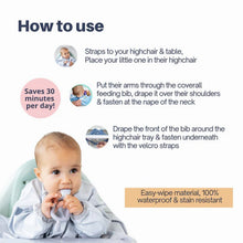 Load image into Gallery viewer, Long Sleeve Coverall Weaning Bib