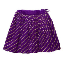 Load image into Gallery viewer, Red Sequin Work Top & Purple Ghagra