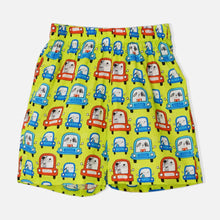 Load image into Gallery viewer, Green Animals In Car Theme Half Sleeves Night Suit