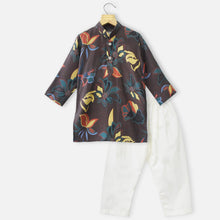 Load image into Gallery viewer, Brown Tropical Printed Kurta With Pajama