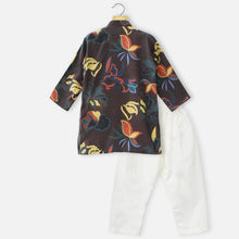 Load image into Gallery viewer, Brown Tropical Printed Kurta With Pajama