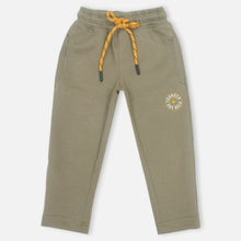 Load image into Gallery viewer, Olive & Grey Regular Fit Track Pant