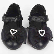 Load image into Gallery viewer, Bow Embellished Velcro Closure Ballerina-Blue, White & Black