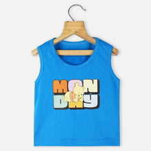 Load image into Gallery viewer, Blue Pooh Theme Tank T-Shirt