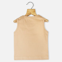 Load image into Gallery viewer, Beige Donald Duck Theme Tank T-Shirt