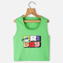 Load image into Gallery viewer, Green Donald Duck Tank T-Shirt