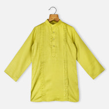 Load image into Gallery viewer, Blue Floral Printed Nehru Jacket With Green Kurta & Pajama