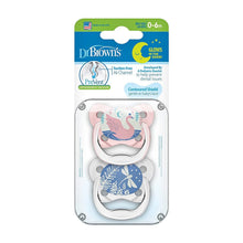 Load image into Gallery viewer, Dr Brown Butterfly Shield Pacifier Prevent Glow In The Dark - Stage 1 (Birth To 6 Months)