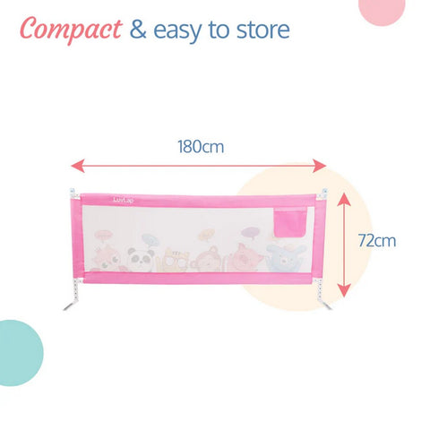Pink Comfy Baby Bed Rail