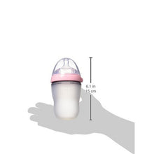 Load image into Gallery viewer, 250ml Pink Twin Pack Silicone Feeding Bottle