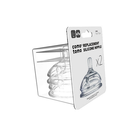 Silicone Fast Flow Nipple - Pack of 2