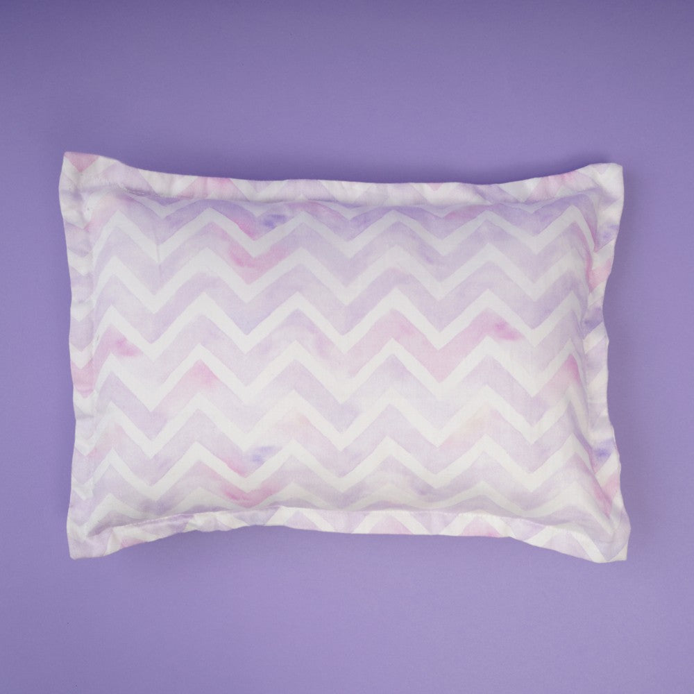 Purple Chevron Organic Rectangle Pillow