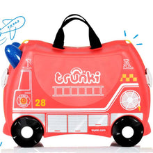Load image into Gallery viewer, Fire Engine Ride On Suitcase