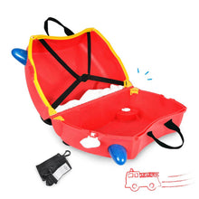 Load image into Gallery viewer, Fire Engine Ride On Suitcase
