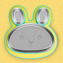 Load image into Gallery viewer, Hoppy Playte Anti Skid Stainless Steel Divided Plate