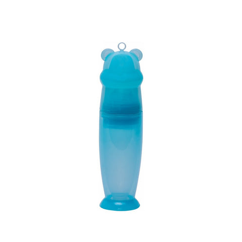 Blue & Pink Mr.Bear Silicone Squeeze Feeder With Anti-Bacterial Storage Case – 150 ml