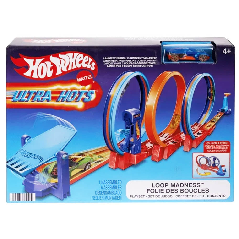 Ultra Hots With 3 Loops & 1 Toy Car