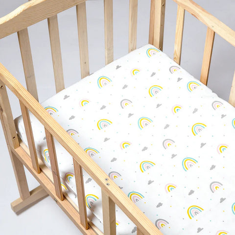 Rainbow Theme Crib Bedding Set