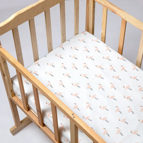Flamingo Theme Crib Bedding Set