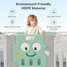 Load image into Gallery viewer, Green Joyland 14 Panel Playard