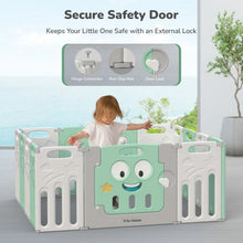 Load image into Gallery viewer, Green Joyland 14 Panel Playard