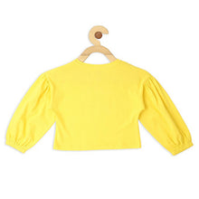 Load image into Gallery viewer, Yellow & Pink Graphic Printed Balloon Sleeves Top