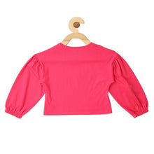 Load image into Gallery viewer, Yellow & Pink Graphic Printed Balloon Sleeves Top