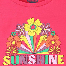 Load image into Gallery viewer, Yellow & Pink Graphic Printed Balloon Sleeves Top