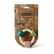 Load image into Gallery viewer, Shapes Teething Ring Soft Colors Baby