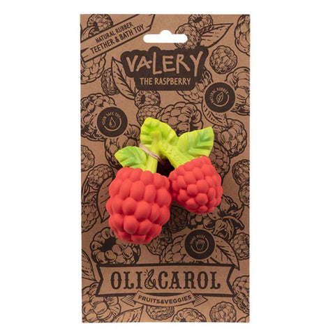 Valery The Raspberry Natural Rubber Teether