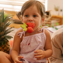 Load image into Gallery viewer, Valery The Raspberry Natural Rubber Teether