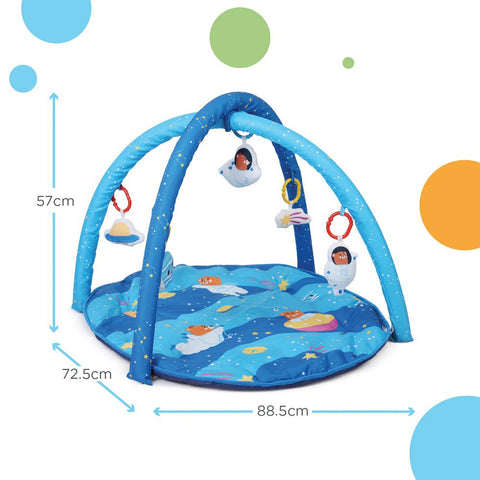 Blue Space Theme Baby Play Gym
