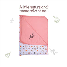 Load image into Gallery viewer, Pink Bunny Theme Reversible Cotton Muslin Blankets