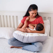 Load image into Gallery viewer, Blue Airplane Theme Nursing Pillow